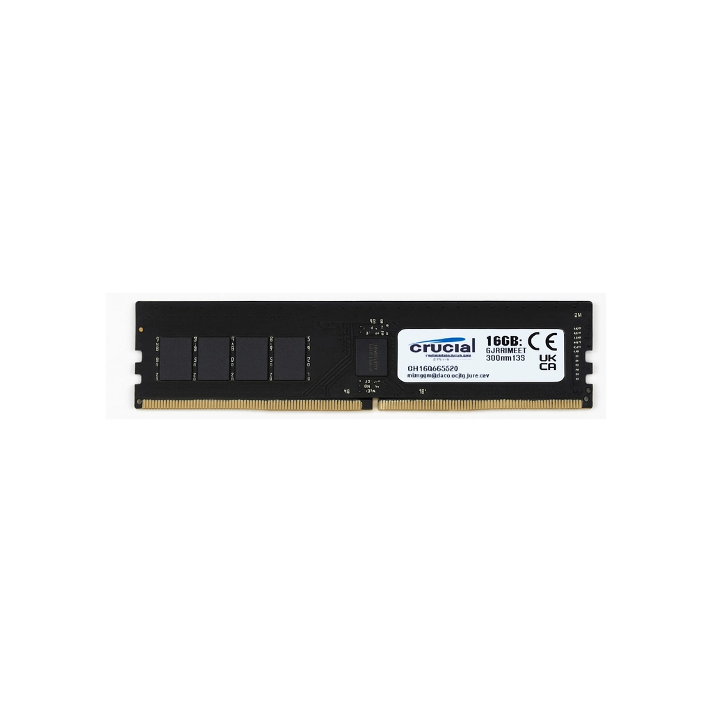 Модуль пам%27яті для комп%27ютера DDR5 16GB 6400 MHz Micron (CT16G64C52CU5) Модуль пам%27яті для комп%27ютера DDR5 16GB 6400 MHz Micron (CT16G64C52CU5)
