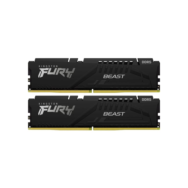 Модуль пам'яті для комп'ютера DDR5 128GB (2x64GB) 5600 MHz Beast Black Kingston Fury (ex.HyperX) (KF556C40BBK2-128) - фото 1