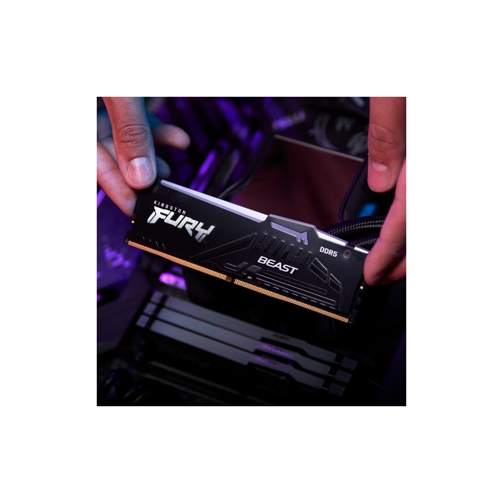 Модуль пам'яті для комп'ютера DDR5 128GB (2x64GB) 5600 MHz Beast RGB Kingston Fury (ex.HyperX) (KF556C40BBAK2-128) - фото 12 Модуль пам'яті для комп'ютера DDR5 128GB (2x64GB) 5600 MHz Beast RGB Kingston Fury (ex.HyperX) (KF556C40BBAK2-128) - фото 12