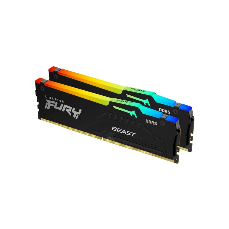Модуль пам'яті для комп'ютера DDR5 128GB (2x64GB) 5600 MHz Beast RGB Kingston Fury (ex.HyperX) (KF556C40BBAK2-128) - фото 3