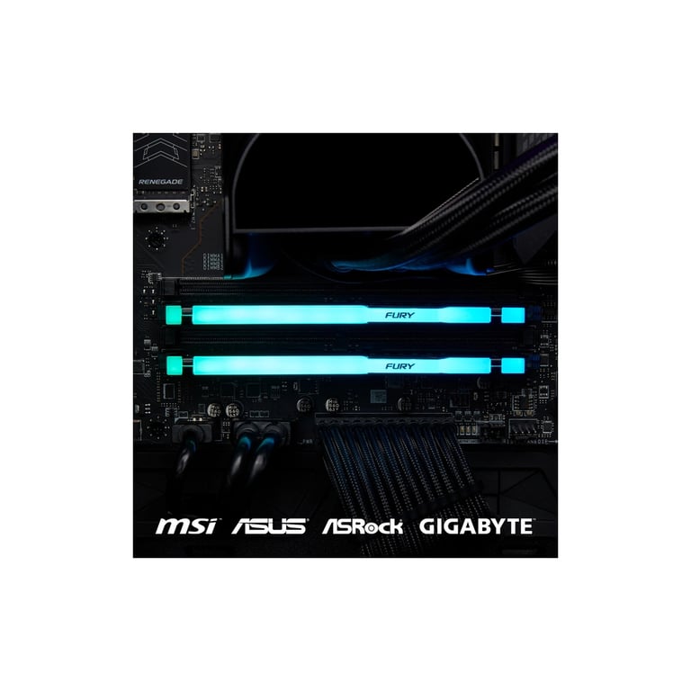 Модуль пам'яті для комп'ютера DDR5 128GB (2x64GB) 5600 MHz Beast RGB Kingston Fury (ex.HyperX) (KF556C40BBAK2-128) - фото 10