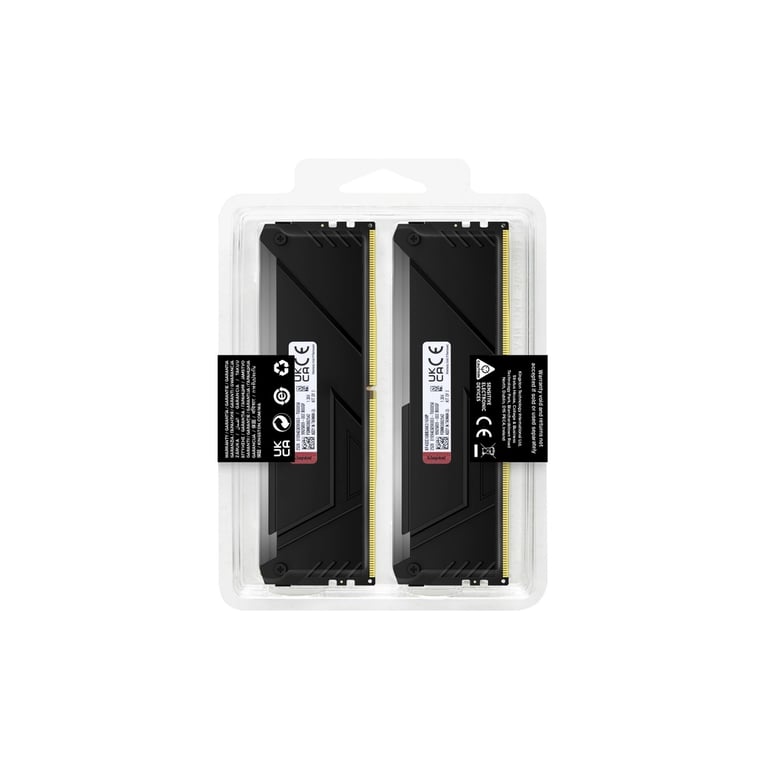 Модуль пам'яті для комп'ютера DDR4 16GB (2x8GB) 3200 MHz Beast Black Kingston Fury (ex.HyperX) (KF432C16BB2AK2/16WP) - фото 6