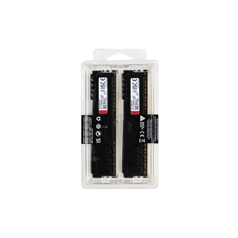 Модуль пам'яті для комп'ютера DDR4 16GB (2x8GB) 3200 MHz Black Kingston Fury (ex.HyperX) (KF432C16BBK2/16WP) - фото 8
