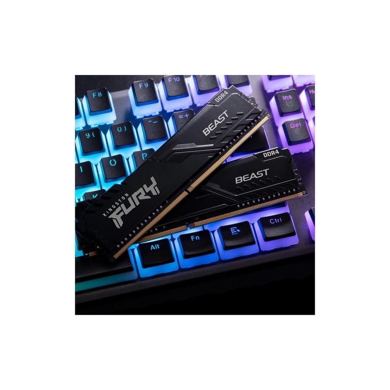 Модуль пам'яті для комп'ютера DDR4 16GB (2x8GB) 3200 MHz Black Kingston Fury (ex.HyperX) (KF432C16BBK2/16WP) - фото 10