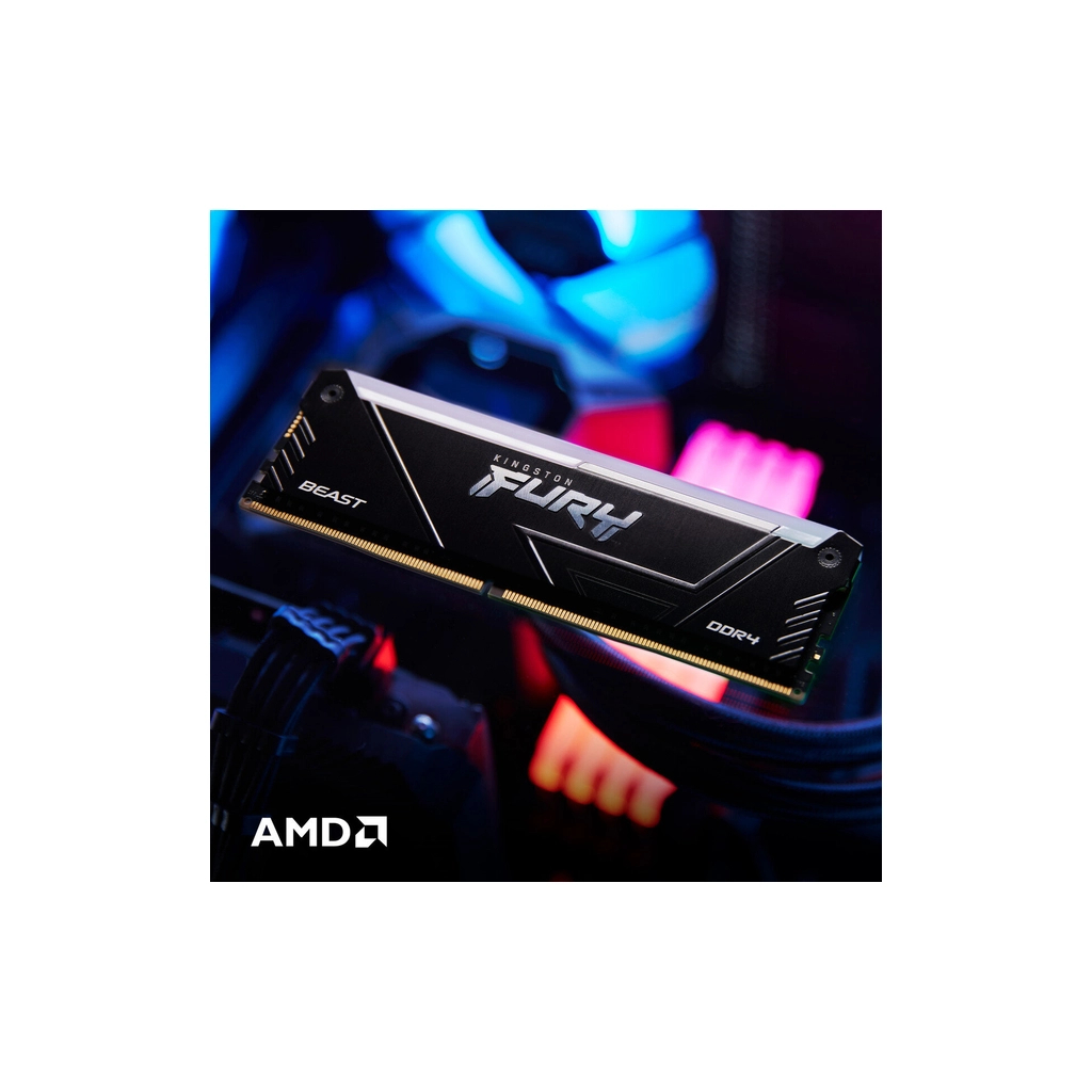 Модуль пам'яті для комп'ютера DDR4 32GB (2x16GB) 3200 MHz Beast RGB Black Kingston Fury (ex.HyperX) (KF432C16BB12AK2/32WP) - фото 10 Модуль пам'яті для комп'ютера DDR4 32GB (2x16GB) 3200 MHz Beast RGB Black Kingston Fury (ex.HyperX) (KF432C16BB12AK2/32WP) - фото 10