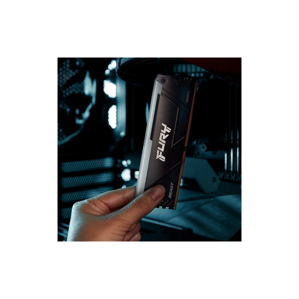 Модуль пам'яті для комп'ютера DDR4 32GB (2x16GB) 3200 MHz Beast RGB Black Kingston Fury (ex.HyperX) (KF432C16BB12AK2/32WP) - фото 11 Модуль пам'яті для комп'ютера DDR4 32GB (2x16GB) 3200 MHz Beast RGB Black Kingston Fury (ex.HyperX) (KF432C16BB12AK2/32WP) - фото 11