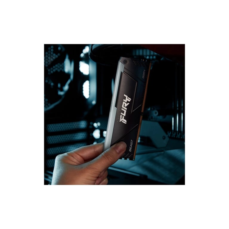 Модуль пам'яті для комп'ютера DDR4 32GB (2x16GB) 3200 MHz Beast RGB Black Kingston Fury (ex.HyperX) (KF432C16BB12AK2/32WP) - фото 11