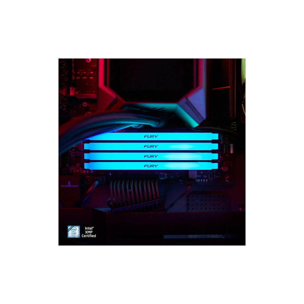 Модуль пам'яті для комп'ютера DDR4 32GB (2x16GB) 3200 MHz Beast RGB Black Kingston Fury (ex.HyperX) (KF432C16BB12AK2/32WP) - фото 9 Модуль пам'яті для комп'ютера DDR4 32GB (2x16GB) 3200 MHz Beast RGB Black Kingston Fury (ex.HyperX) (KF432C16BB12AK2/32WP) - фото 9