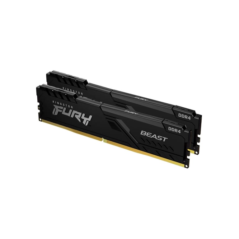 Модуль пам%27яті для комп%27ютера DDR4 32GB (2x16GB) 3200 MHz Beast Black Kingston Fury (ex.HyperX) (KF432C16BB1K2/32WP)