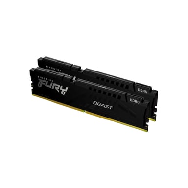 Модуль памяті для компютера DDR5 64GB (2x32GB) 5200 MHz Beast Black Kingston Fury (ex.HyperX) (KF552C40BB2K2-64)