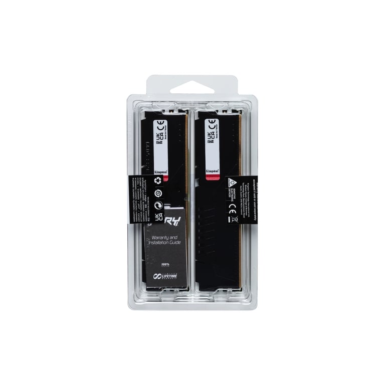 Модуль пам’яті для комп’ютера DDR5 64GB (2x32GB) 5200 MHz Beast Black Kingston Fury (ex.HyperX) (KF552C40BB2K2-64)