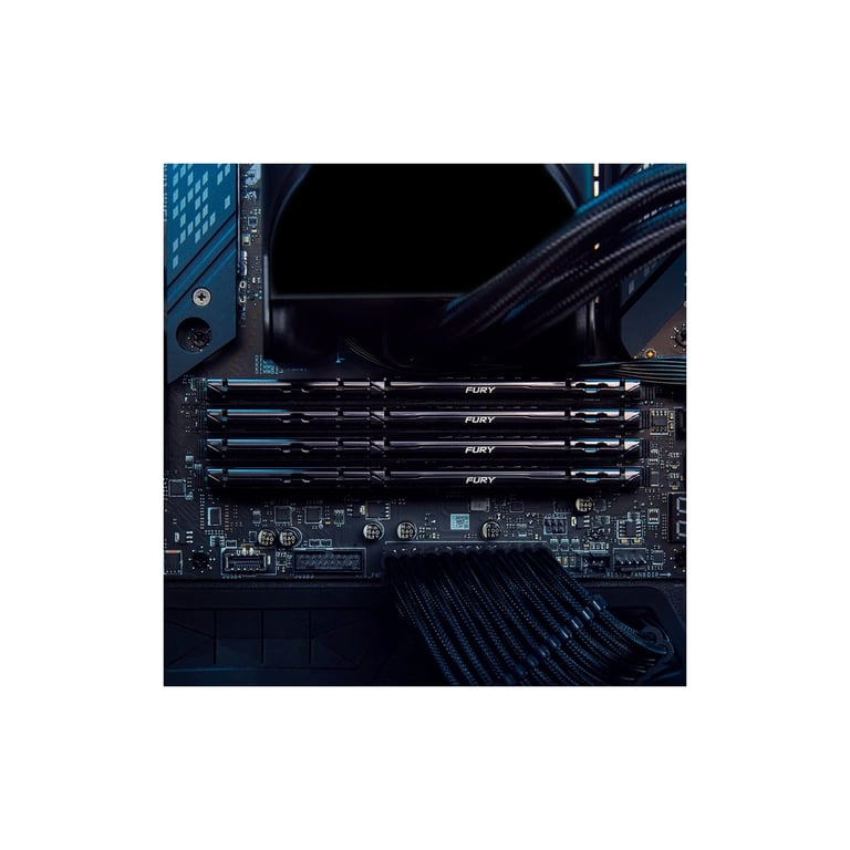 Модуль пам’яті для комп’ютера DDR5 64GB 5600 MHz Beast Black Kingston Fury (ex.HyperX) (KF556C40BB-64)