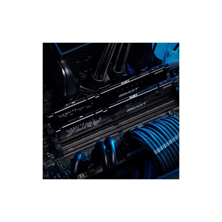 Модуль пам’яті для комп’ютера DDR5 64GB 5600 MHz Beast Black Kingston Fury (ex.HyperX) (KF556C40BB-64)