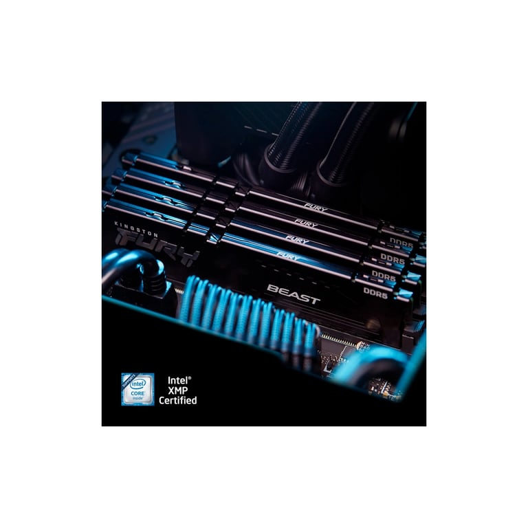 Модуль пам’яті для комп’ютера DDR5 64GB 5600 MHz Beast Black Kingston Fury (ex.HyperX) (KF556C40BB-64)