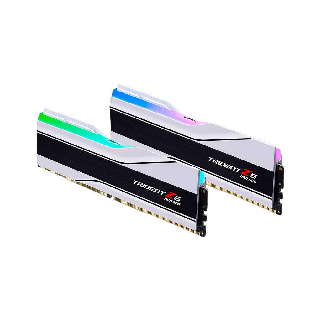 Модуль пам'яті для комп'ютера DDR5 32GB (2x16GB) 6000 MHz Trident Z5 Neo RGB Matte White G.Skill (F5-6000J2836G16GX2-TZ5NRW) - фото 2 Модуль пам'яті для комп'ютера DDR5 32GB (2x16GB) 6000 MHz Trident Z5 Neo RGB Matte White G.Skill (F5-6000J2836G16GX2-TZ5NRW) - фото 2