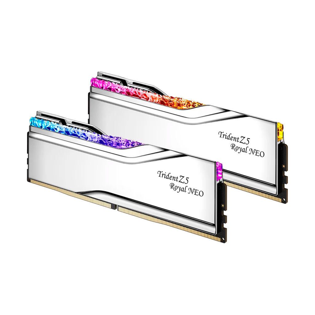 Модуль пам'яті для комп'ютера DDR5 32GB (2x16GB) 6000 MHz Trident Z5 Royal Silver G.Skill (F5-6000J2836G16GX2-TR5S) - фото 3 Модуль пам'яті для комп'ютера DDR5 32GB (2x16GB) 6000 MHz Trident Z5 Royal Silver G.Skill (F5-6000J2836G16GX2-TR5S) - фото 3