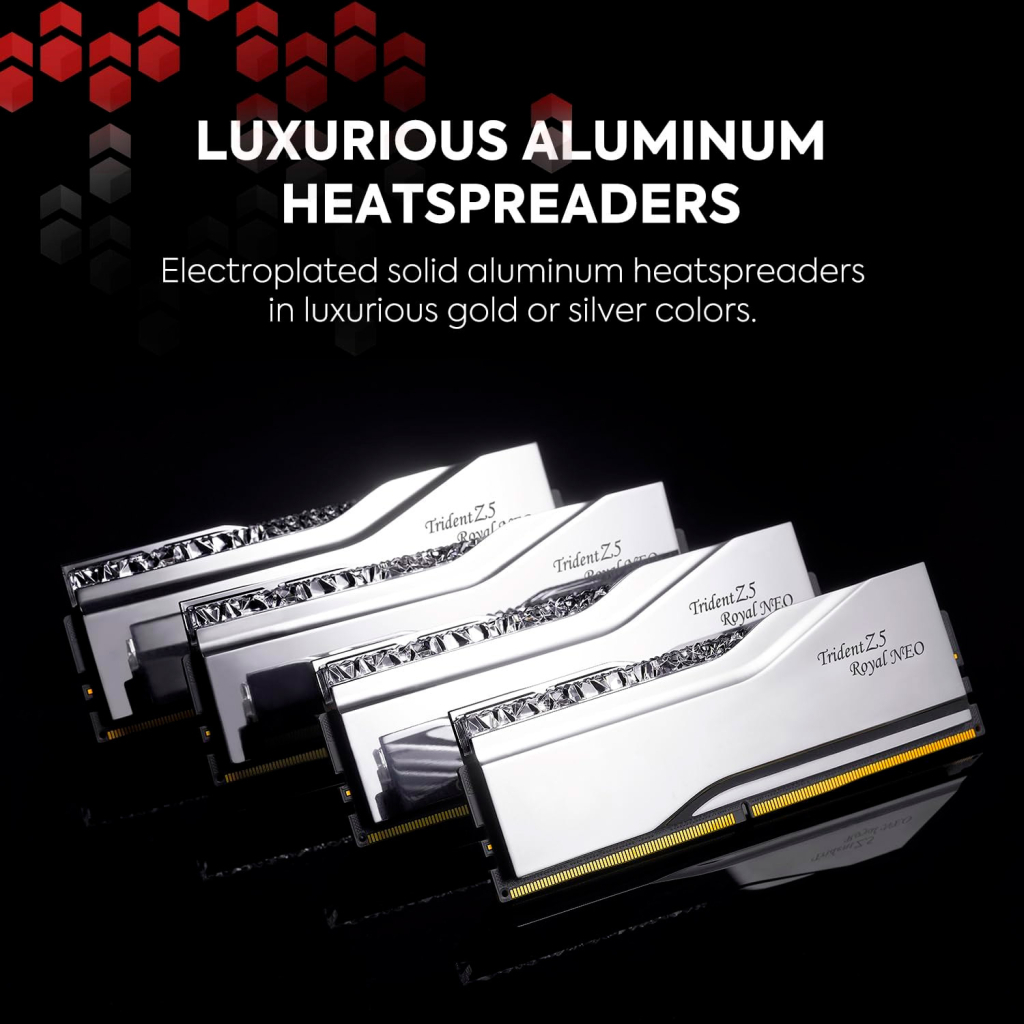 Модуль пам'яті для комп'ютера DDR5 32GB (2x16GB) 6000 MHz Trident Z5 Royal Silver G.Skill (F5-6000J2836G16GX2-TR5S) - фото 6 Модуль пам'яті для комп'ютера DDR5 32GB (2x16GB) 6000 MHz Trident Z5 Royal Silver G.Skill (F5-6000J2836G16GX2-TR5S) - фото 6