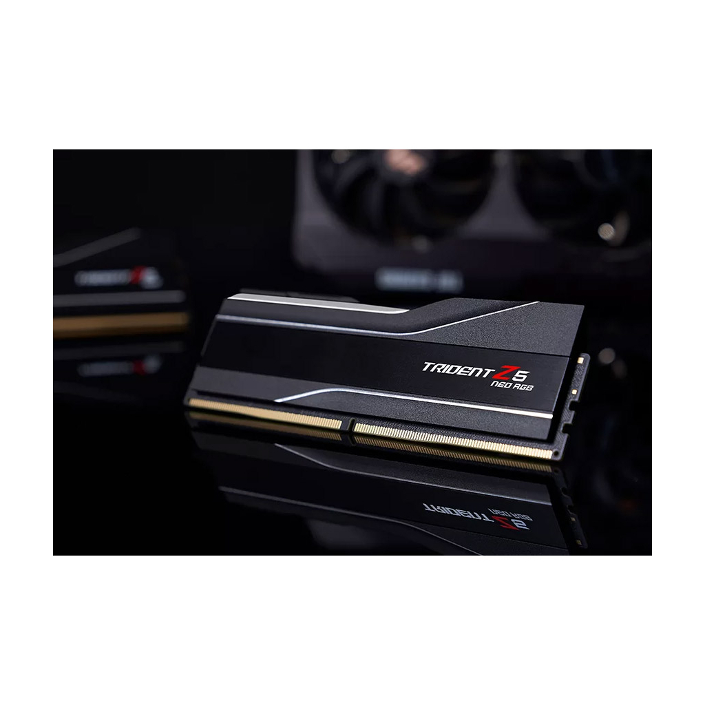 Модуль пам'яті для комп'ютера DDR5 32GB (2x16GB) 6400 MHz Trident Z5 Neo RGB Black G.Skill (F5-6400J3239G16GX2-TZ5NR) - фото 5 Модуль пам'яті для комп'ютера DDR5 32GB (2x16GB) 6400 MHz Trident Z5 Neo RGB Black G.Skill (F5-6400J3239G16GX2-TZ5NR) - фото 5