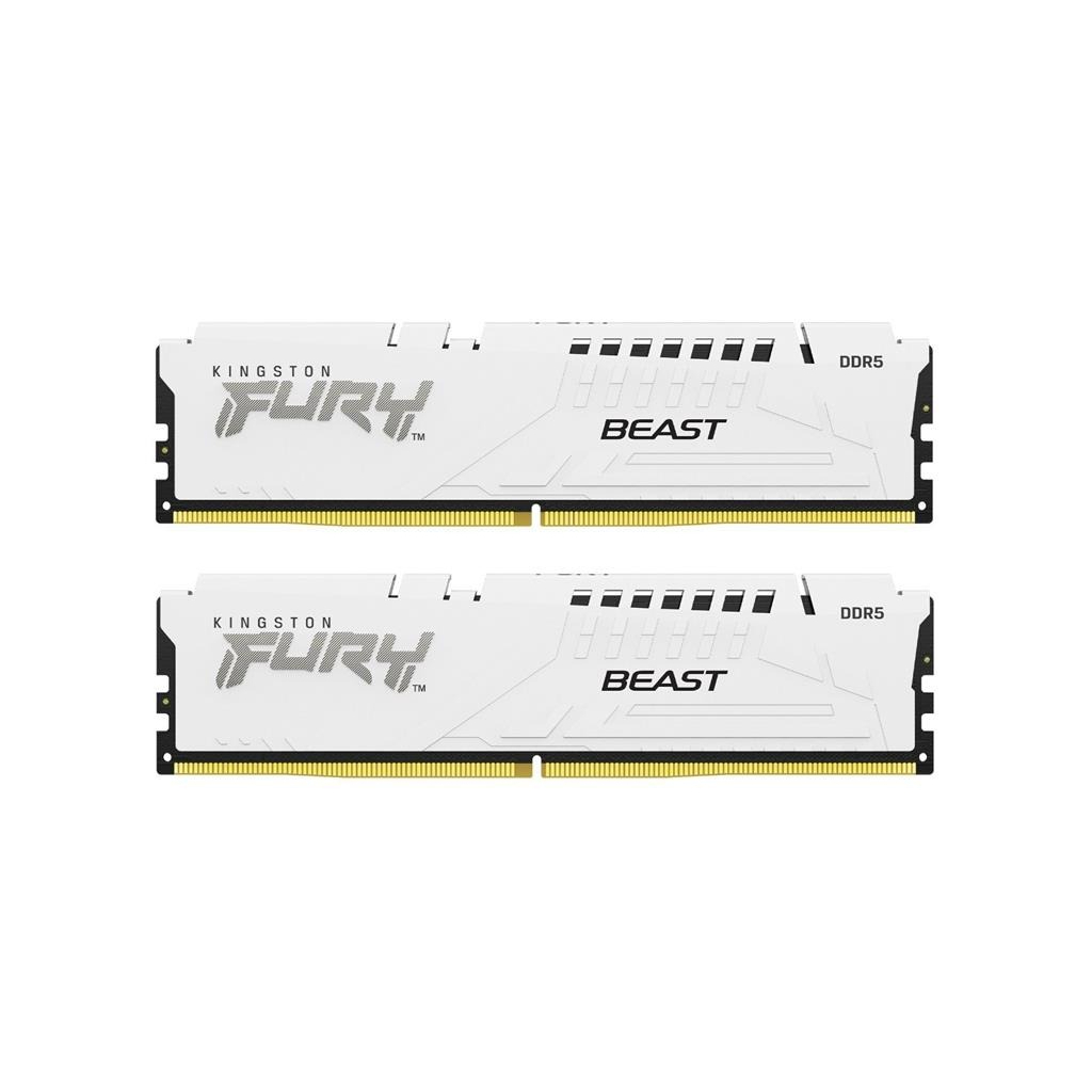 Модуль пам%27яті для комп%27ютера DDR5 32GB (2x16GB) 6000 MHz Beast White Kingston Fury (ex.HyperX) (KF560C36BWE2K2-32)