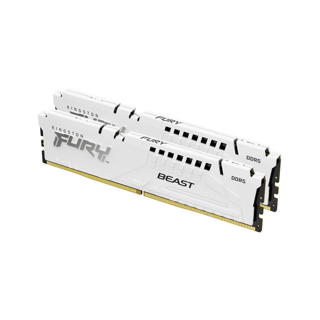 Модуль пам'яті для комп'ютера DDR5 32GB (2x16GB) 6000 MHz Beast White Kingston Fury (ex.HyperX) (KF560C36BWE2K2-32) - фото 3 Модуль пам'яті для комп'ютера DDR5 32GB (2x16GB) 6000 MHz Beast White Kingston Fury (ex.HyperX) (KF560C36BWE2K2-32) - фото 3