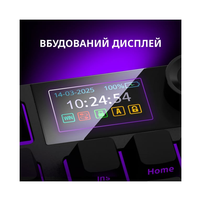 Клавіатура Lorgar KBP70TKLW Wireless TKL Mechanical Pro UA Black/Red (LRG-KBP70TKLW-BK-US) - фото 7