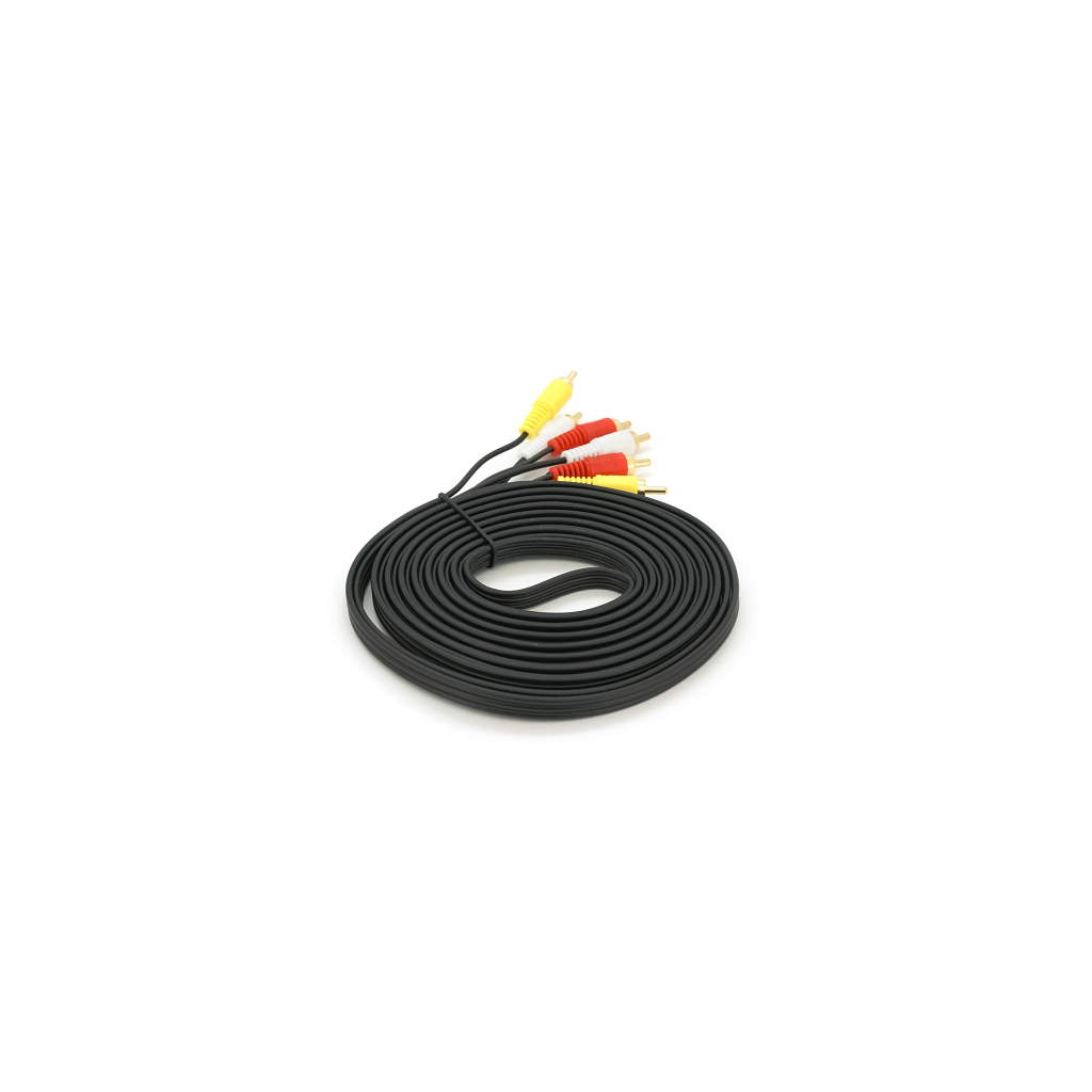 Кабель мультимедійний 3xRCA M to 3xRCA M 5.0m black Voltronic (YT-3хRCA(M)/3хRCA(M)-5.0G) - фото 2 Кабель мультимедійний 3xRCA M to 3xRCA M 5.0m black Voltronic (YT-3хRCA(M)/3хRCA(M)-5.0G) - фото 2