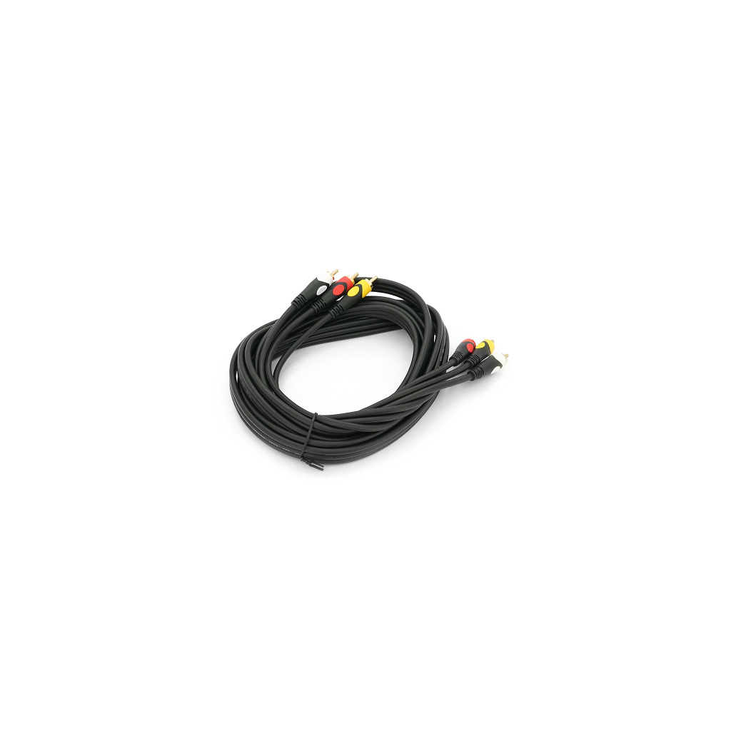 Кабель мультимедійний 3xRCA M to 3xRCA M 3.0m black Voltronic (YT-3хRCA(M)/3хRCA(M)-3.0P) - фото 1 Кабель мультимедійний 3xRCA M to 3xRCA M 3.0m black Voltronic (YT-3хRCA(M)/3хRCA(M)-3.0P) - фото 1