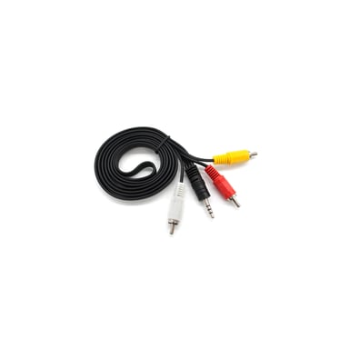 Кабель мультимедійний 3.5mm M to 3xRCA M 1.5m black Voltronic (YT-3.5(M)/3хRCA(M)-1.5Cu)