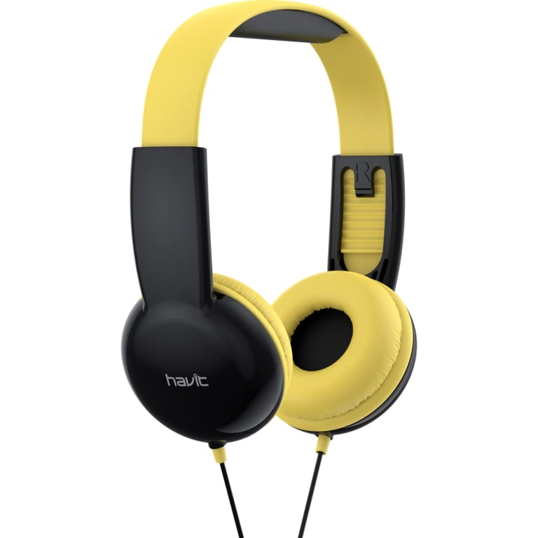 Навушники Havit HV-H211d Yellow/Black (HV-H211d) - фото 1