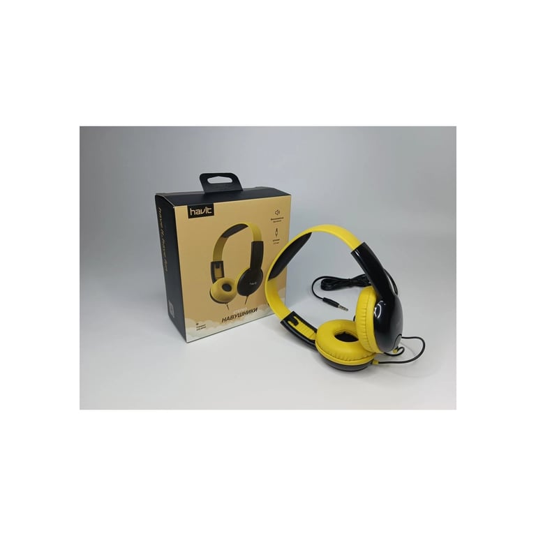 Навушники Havit HV-H211d Yellow/Black (HV-H211d) - фото 2