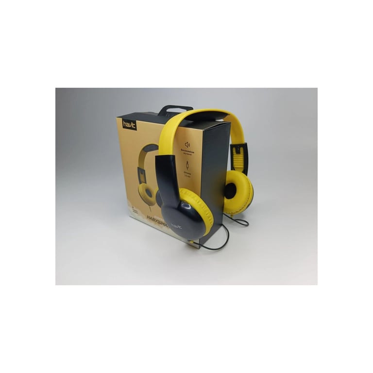 Навушники Havit HV-H211d Yellow/Black (HV-H211d) - фото 3