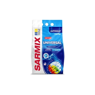 Пральний порошок Sarmix Active Universal для всіх типів прання 8 кг (4820268104137) - фото 1