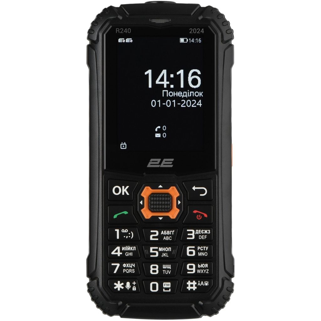 Мобільний телефон 2E R240 2025 Black (694743657623) - фото 2 Мобільний телефон 2E R240 2025 Black (694743657623) - фото 2