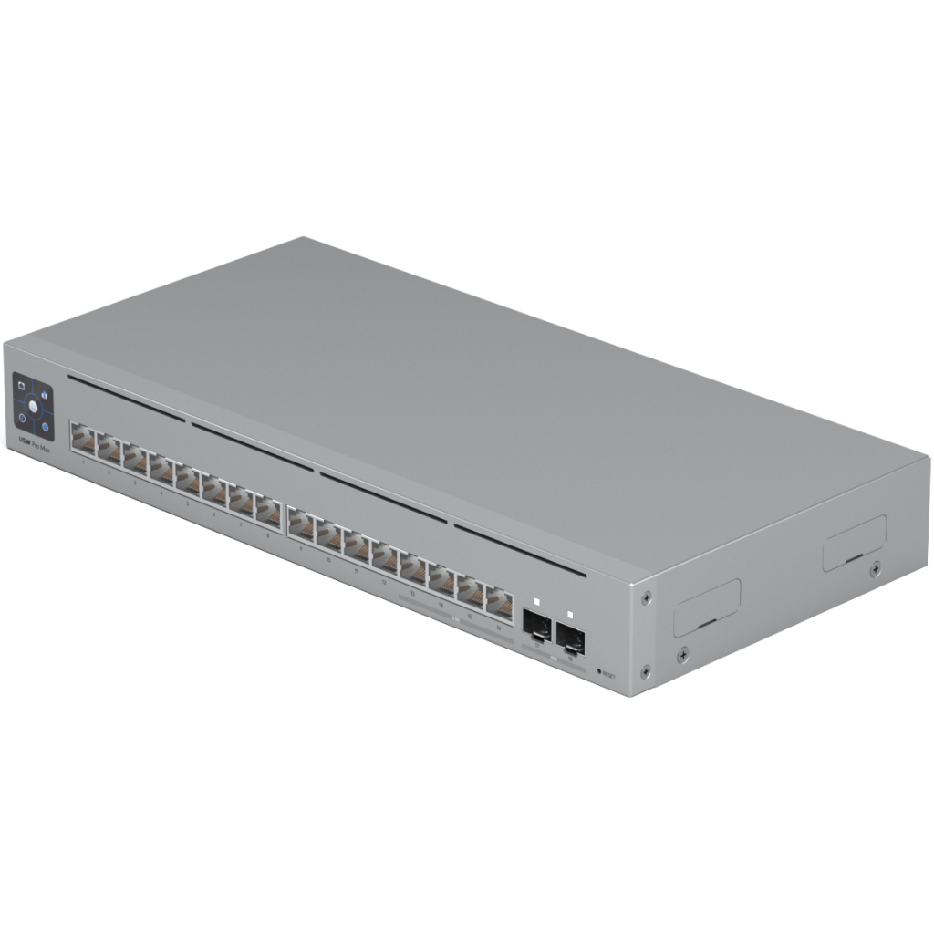 Комутатор мережевий Ubiquiti USW-PRO-MAX-16-POE Комутатор мережевий Ubiquiti USW-PRO-MAX-16-POE