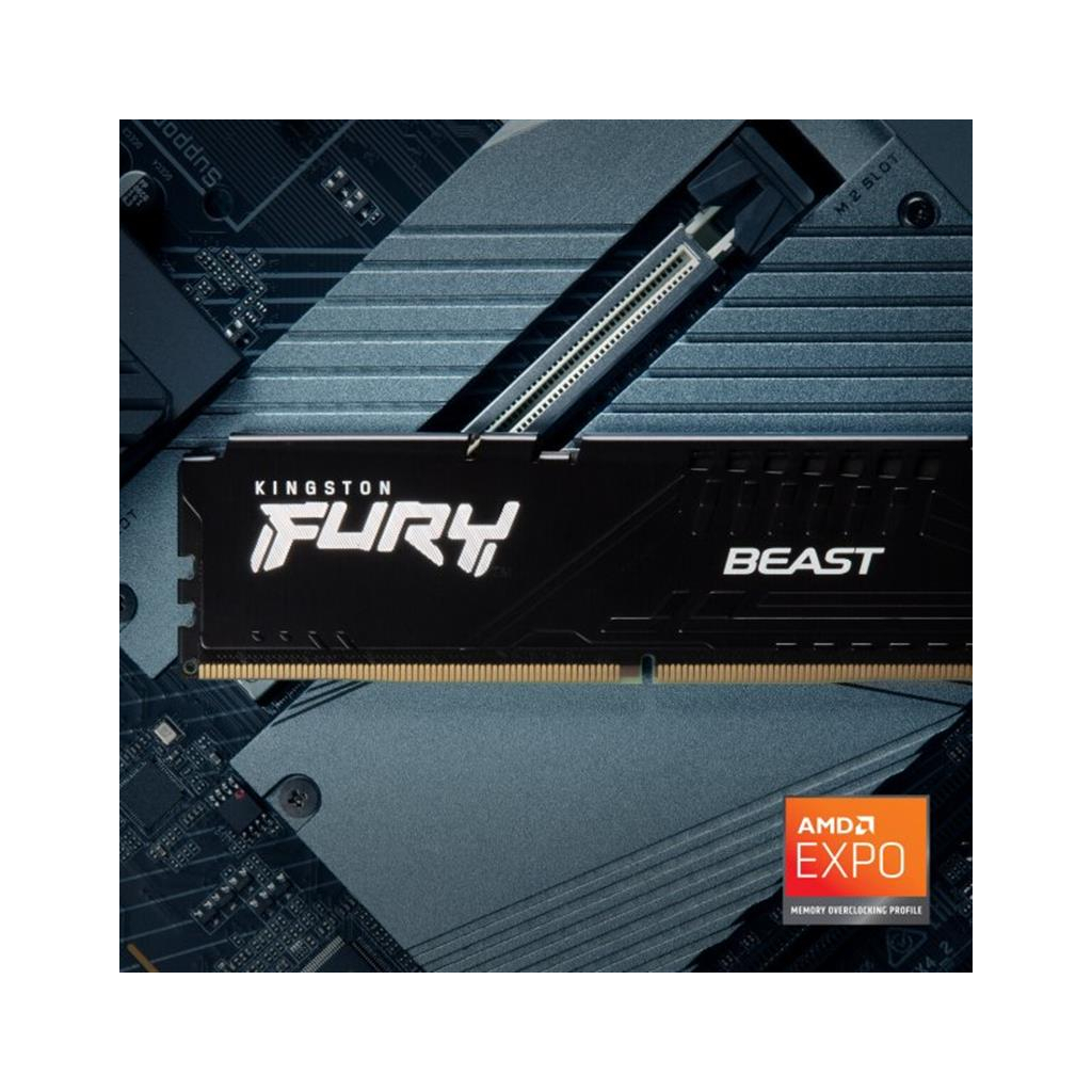 Модуль пам'яті для комп'ютера DDR5 64GB (2x32GB) 5600 MHz Fury Beast Black Kingston Fury (ex.HyperX) (KF556C36BBE2K2-64) - фото 11 Модуль пам'яті для комп'ютера DDR5 64GB (2x32GB) 5600 MHz Fury Beast Black Kingston Fury (ex.HyperX) (KF556C36BBE2K2-64) - фото 11