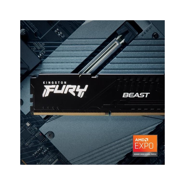Модуль пам'яті для комп'ютера DDR5 64GB (2x32GB) 5600 MHz Fury Beast Black Kingston Fury (ex.HyperX) (KF556C36BBE2K2-64) - фото 11