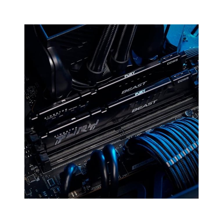 Модуль пам'яті для комп'ютера DDR5 64GB (2x32GB) 5600 MHz Fury Beast Black Kingston Fury (ex.HyperX) (KF556C36BBE2K2-64) - фото 9