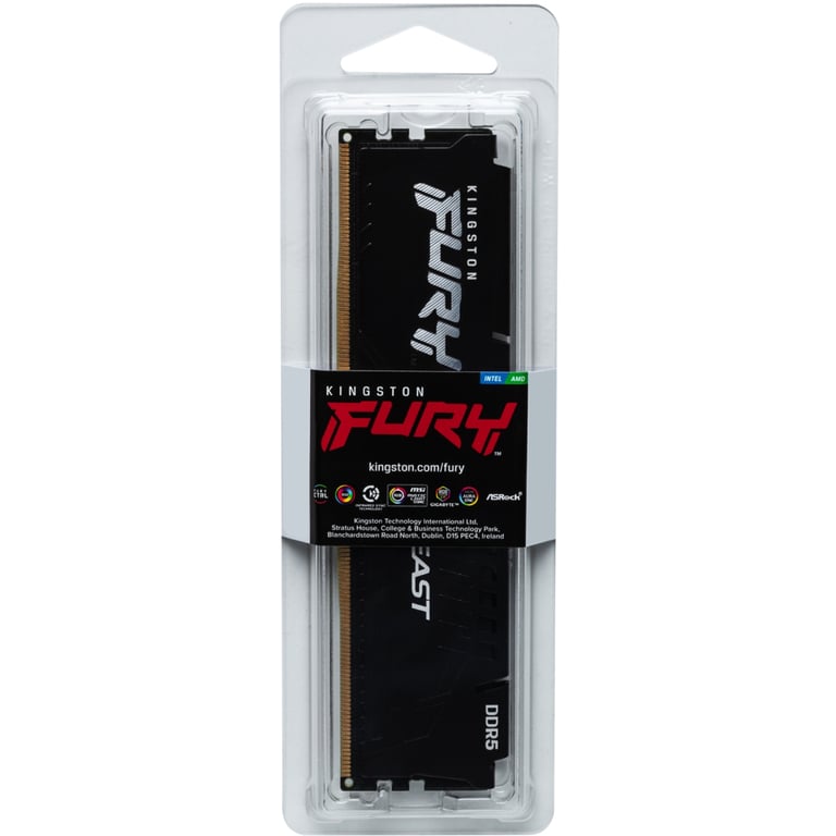 Модуль пам'яті для комп'ютера DDR5 32GB 5600 MHz Beast Black Kingston Fury (ex.HyperX) (KF556C36BBE2-32) - фото 5