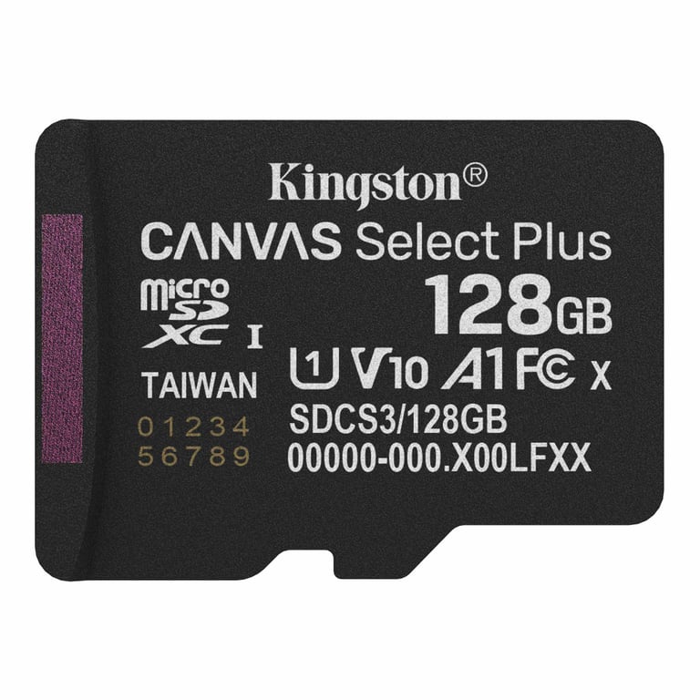 Карта пам'яті Kingston 128GB microSDXC class 10 UHS-I V10 A1 Canvas Select Plus (SDCS3/128GBSP) - фото 1
