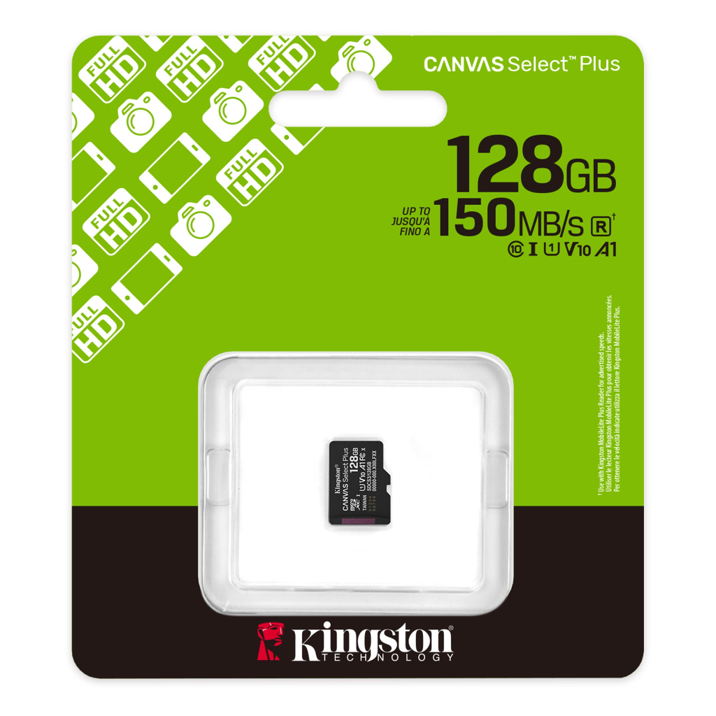 Карта пам'яті Kingston 128GB microSDXC class 10 UHS-I V10 A1 Canvas Select Plus (SDCS3/128GBSP) - фото 3 Карта пам'яті Kingston 128GB microSDXC class 10 UHS-I V10 A1 Canvas Select Plus (SDCS3/128GBSP) - фото 3