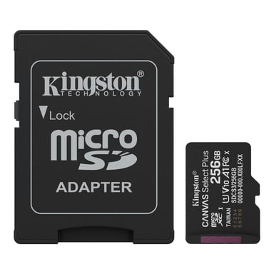 Карта пам%27яті Kingston 256GB microSDXC class 10 UHS-I V10 A1 Canvas Select Plus (SDCS3/256GB)