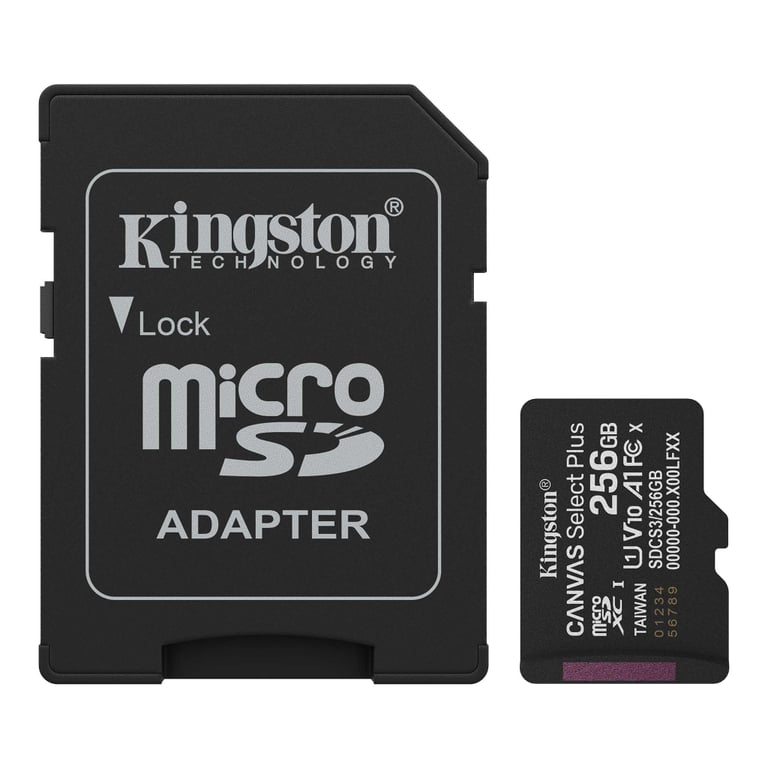 Карта пам'яті Kingston 256GB microSDXC class 10 UHS-I V10 A1 Canvas Select Plus (SDCS3/256GB) - фото 1