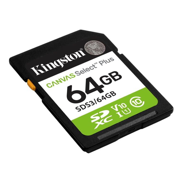 Карта пам'яті Kingston 64GB SDXC class 10 UHS-I V10 A1 Canvas Select Plus (SDS3/64GB) - фото 2