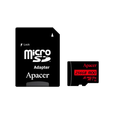 Карта пам%27яті Apacer 256GB microSDXC class 10 UHS-I V10 A1 (AP256GMCSX10UB-R)