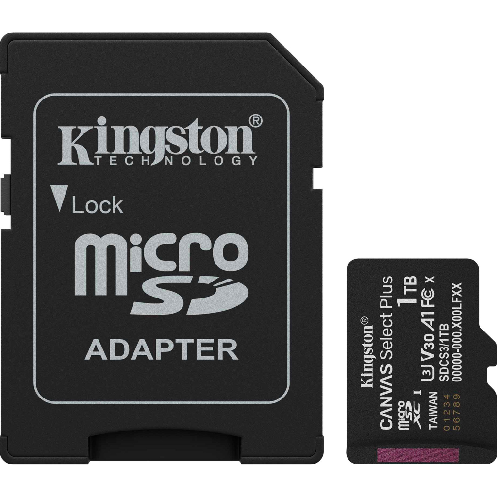 Карта пам%27яті Kingston 1TB microSDXC class 10 UHS-I U3 V30 A1 Canvas Select Plus (SDCS3/1TB) Карта пам%27яті Kingston 1TB microSDXC class 10 UHS-I U3 V30 A1 Canvas Select Plus (SDCS3/1TB)