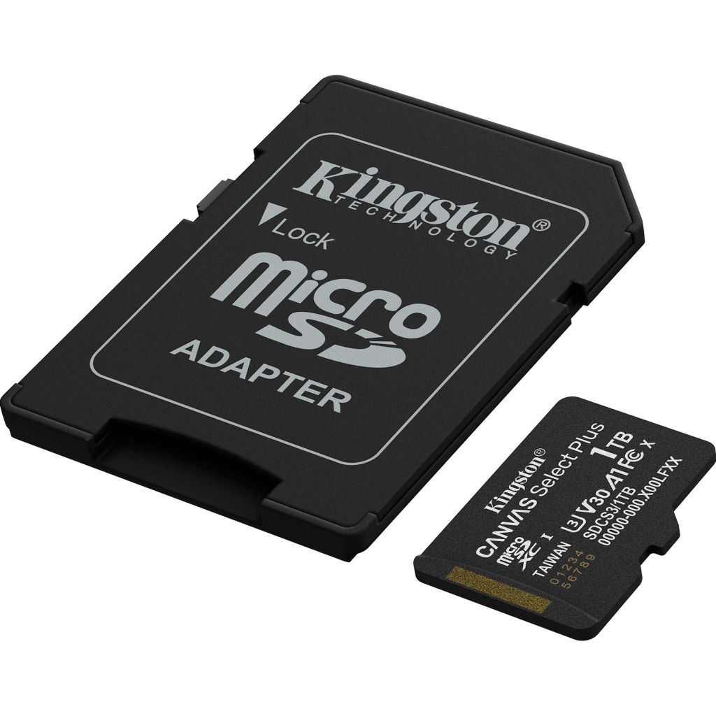 Карта пам'яті Kingston 1TB microSDXC class 10 UHS-I U3 V30 A1 Canvas Select Plus (SDCS3/1TB) - фото 2 Карта пам'яті Kingston 1TB microSDXC class 10 UHS-I U3 V30 A1 Canvas Select Plus (SDCS3/1TB) - фото 2