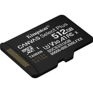 Карта пам'яті Kingston 512GB microSDXC class 10 UHS-I U3 V30 A1 Canvas Select Plus (SDCS3/512GBSP) - фото 2