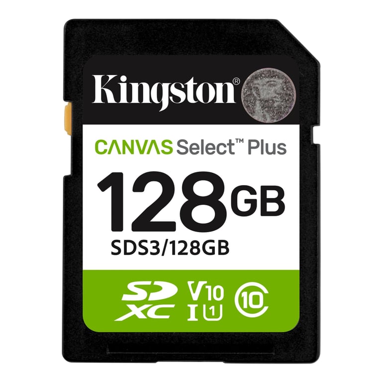 Карта пам'яті Kingston 128GB SDXC class 10 UHS-I V10 A1 Canvas Select Plus (SDS3/128GB) - фото 1