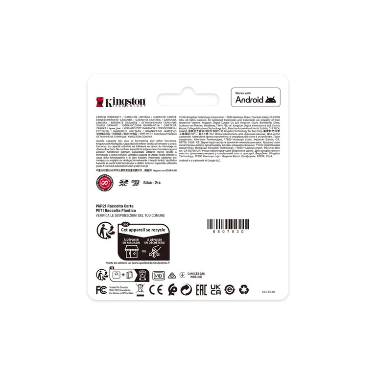 Карта пам'яті Kingston 128GB SDXC class 10 UHS-I V10 A1 Canvas Select Plus (SDS3/128GB) - фото 4