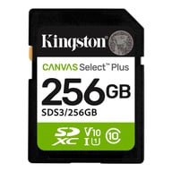 Карта пам'яті Kingston 256GB SDXC class 10 UHS-I V10 A1 Canvas Select Plus (SDS3/256GB) - фото 1